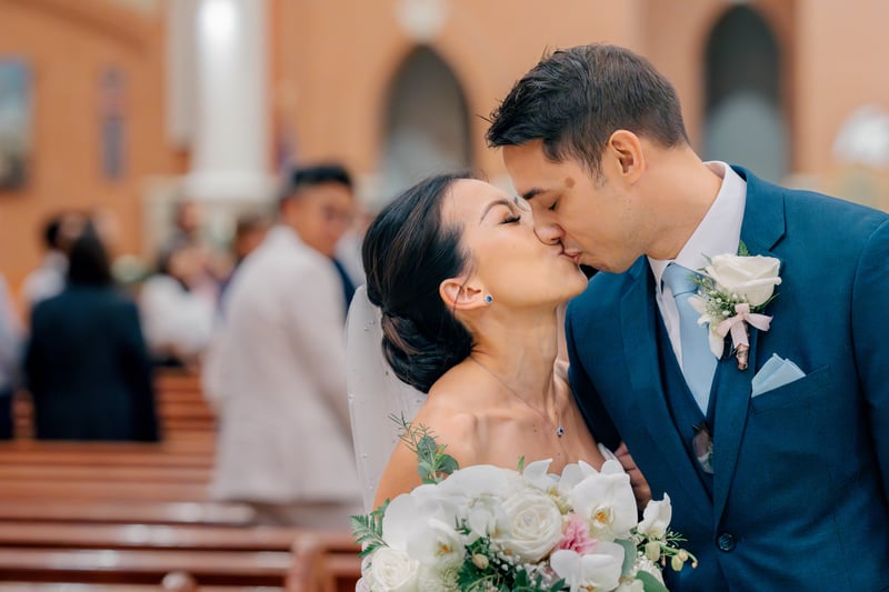 Wedding ceremony photo of a Virginia couple in Ashburn captured by Virginia Wedding Photographer Stephanie Grooms Artistry